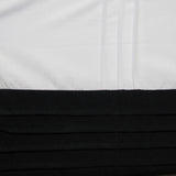 Pintuck Black Quilt Cover Set Single