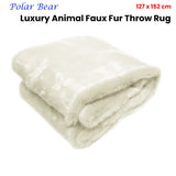 Radisson Polar Bear Luxury Animal Faux Fur Throw 127 x 152 cm