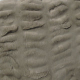 Harper Soft Ruched Pattern Faux Fur Throw Rug 127 x 152 cm Mocha