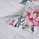 Bianca Coleraine White Floral Printed Bedspread Set Queen
