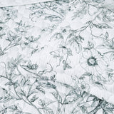 Bianca Gracie White Floral Printed Quilted Bedspread Set Single