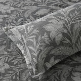 Bianca Maidstone Grey Floral Jacquard Bedspread Set Queen