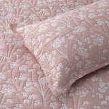 Bianca Myra Blush Floral Jacquard Bedspread Set King
