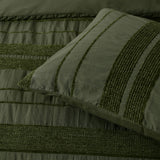 Bianca Avery Forest Chenille Striped Quilt Cover Set Queen