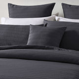 Bianca Kahlani Charcoal Waffle Quilt Cover Set King