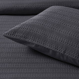 Bianca Kahlani Charcoal Waffle Quilt Cover Set King