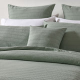 Bianca Kahlani Sage Waffle Quilt Cover Set Queen