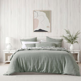 Bianca Kahlani Sage Waffle Quilt Cover Set Single