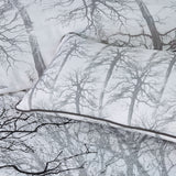 Bianca Myrtleford Grey Cotton Sateen Quilt Cover Set Queen