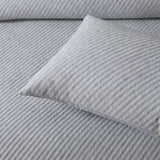 Bianca Pesaro Grey Polyester Cotton Quilt Cover Set Queen