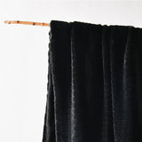 Bianca Tambar Black Faux Fur Throw Rug 130 x 170 cm