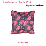 KAAT Amsterdam Ayda Pink Floral Square Filled Cushion 45cm x 45cm
