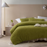 Vintage Design Homewares Parquet Cacti Green Polyester Cotton Quilt Cover Set Single