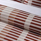 Vintage Design Homewares Tempo Red Cotton Jacquard Quilt Cover Set King