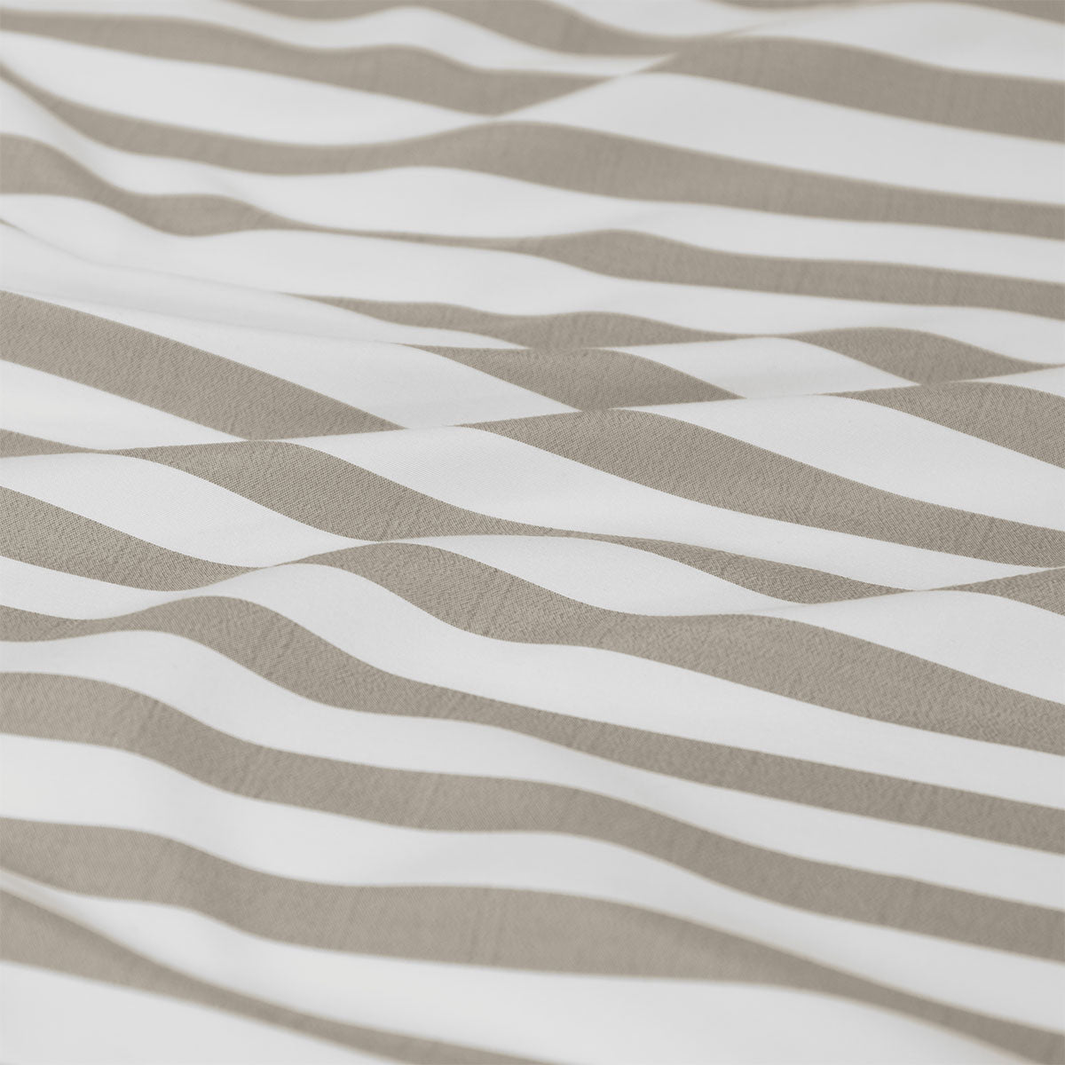 Ardor Frankie Natural Stripe Yarn Dyed Reversible Quilt Cover Set Queen
