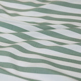 Ardor Frankie Sage Stripe Yarn Dyed Reversible Quilt Cover Set King