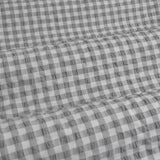 Ardor Rowe Grey Textured Seersucker Quilt Cover Set Queen