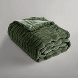 Ardor Clayton Faux Fur Soft Plush Throw Rug 130x170cm Khaki