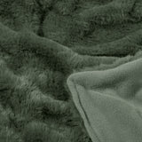 Ardor Clayton Faux Fur Soft Plush Throw Rug 130x170cm Khaki