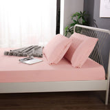 Ramesses 1000TC Linen Bamboo Fitted Sheet Combo Set Dusty Pink Double