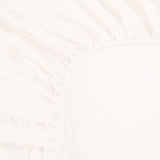 Ramesses 1000TC Linen Bamboo Fitted Sheet Combo Set White Queen