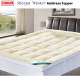 Ramesses 1200GSM Sherpa Winter Mattress Topper Single
