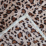 Animal Skin Pattern Soft Flannel Plush Single Size Blanket / Large Throw Rug 150 x 200cm Leopard