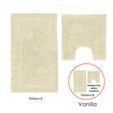 2200GSM 2 Pce Axel 100% Cotton Bath Mat Set Vanilla