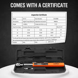 3/8" Drive Digital Torque Wrench Electronic Adjustable Torque Range 44ftlb