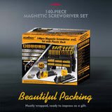 140Pcs Magnetic Screwdriver Set Hex Key Magnetizer Demagnetizer Precision Screwdriver