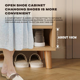 White simple style shoe cabinet storage cabinet