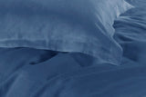 1000TC Tailored Double Size Quilt/Duvet Cover Set - Greyish Blue