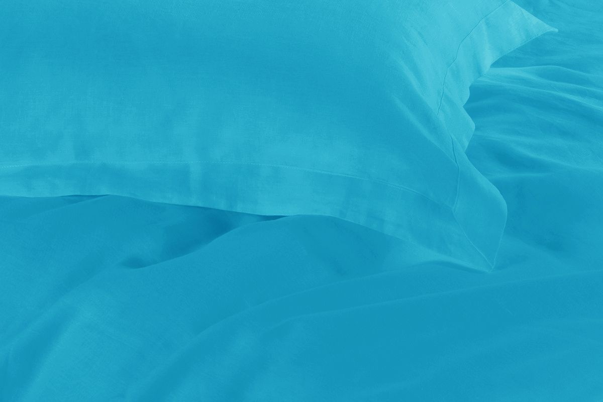 1000TC Tailored King Single Size Light Blue Duvet Quilt Cover Set