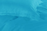 1000TC Tailored King Single Size Light Blue Duvet Quilt Cover Set