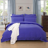 1000TC Tailored King Single Size Royal Blue Duvet Quilt Cover Set