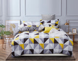 Geometric Queen Size Duvet Quilt Cover Set