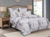 Marble Super King Size Duvet Quilt Cover Set