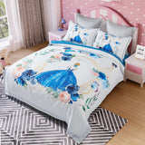 Princess Kids Quilt Cover Set - Double Size