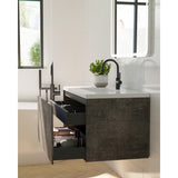 Prado wall hung bathroom vanity 900mm Maple Oak