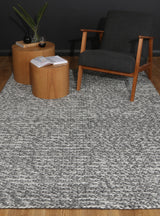 Harlow Cue Charcoal Wool Blend Rug 160x230