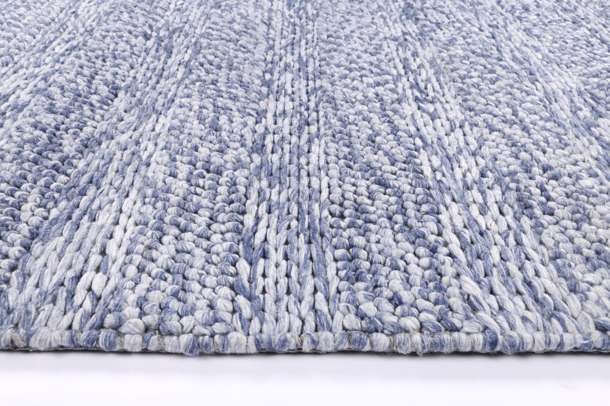 Harlow Ringlets Blue Wool Blend Rug 200x290