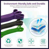 Heavy Duty Resistance Yoga Band Loop Exercise Fitness Workout Band Gym Band - Black 25-65 lbs (22mm*2080mm)