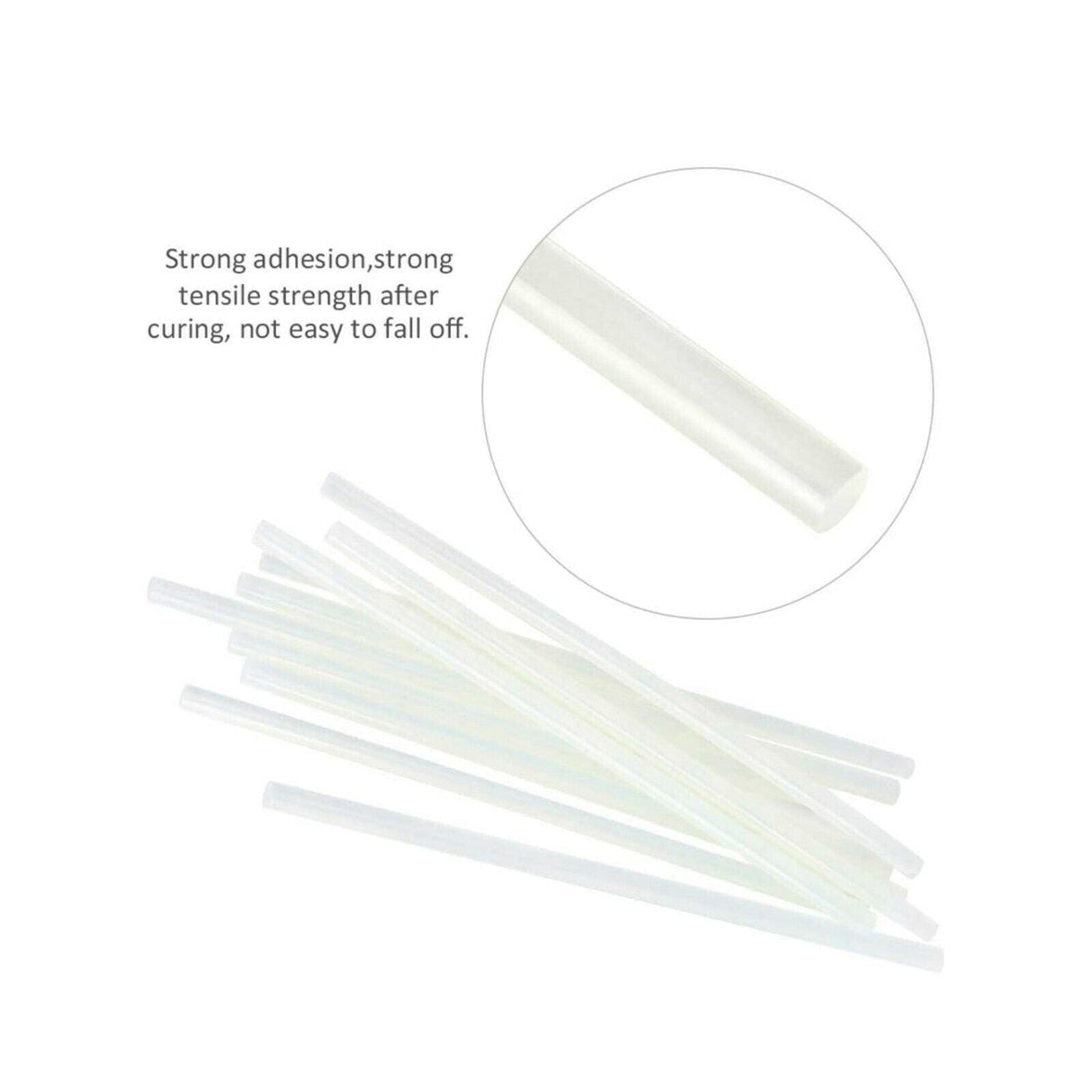 Clear Hot Melt Glue Sticks Adhesive Craft Stick for DIY Glue Tool 7mm 11mm - 7mm x 200mm 50pcs
