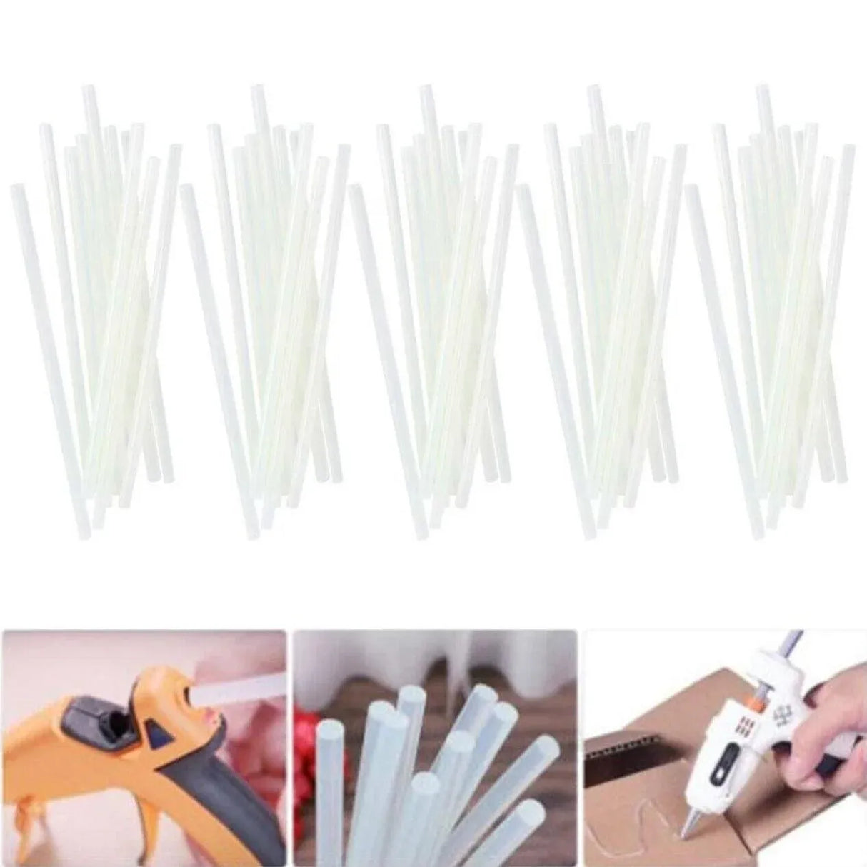 Clear Hot Melt Glue Sticks Adhesive Craft Stick for DIY Glue Tool 7mm 11mm - 11mm x 100mm 10pcs