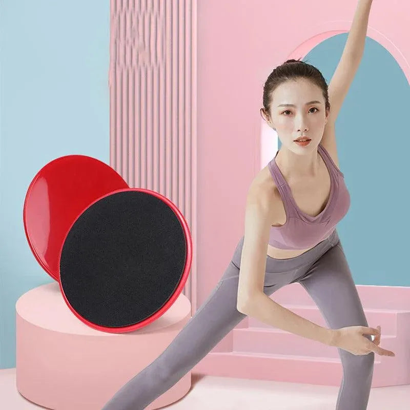 2PCS Core Sliding Discs Fitness Sliders for Home Gym Yoga Gliding Exercise 17cm - Blue