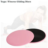 2PCS Core Sliding Discs Fitness Sliders for Home Gym Yoga Gliding Exercise 17cm - Blue