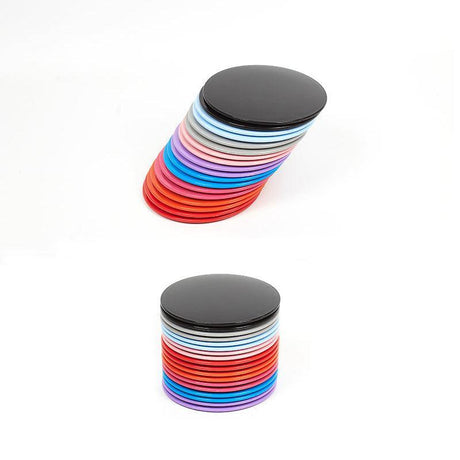 2PCS Core Sliding Discs Fitness Sliders for Home Gym Yoga Gliding Exercise 17cm - Blue
