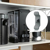 Cord Organizer Wrap Holder 4pcs Kitchen Appliance Cable Winder Adhesive Clip - 2PCS White+2PCS Black