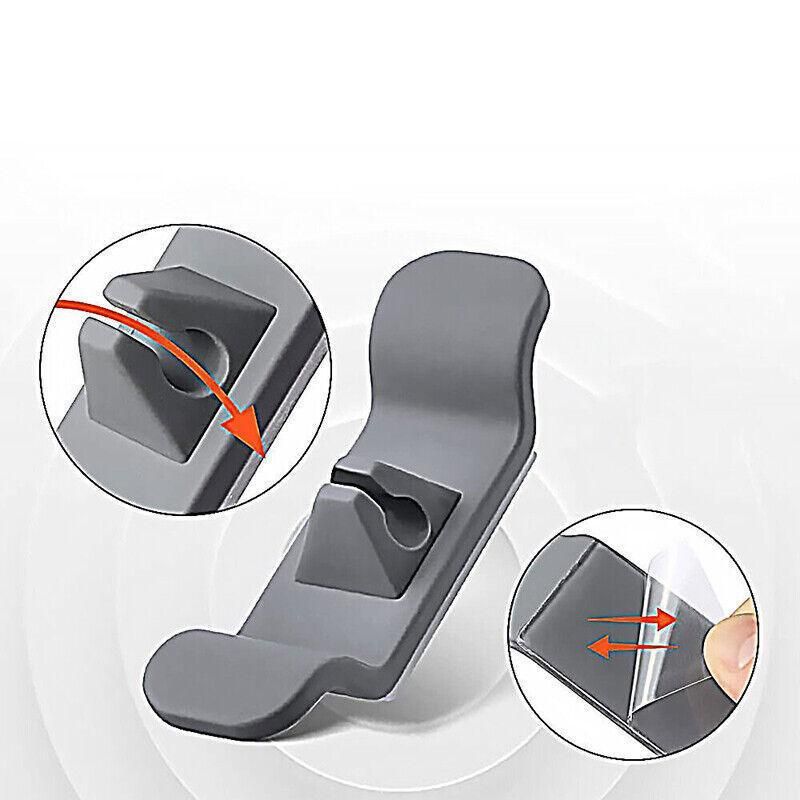 Cord Organizer Wrap Holder 4pcs Kitchen Appliance Cable Winder Adhesive Clip - 2PCS White+2PCS Black
