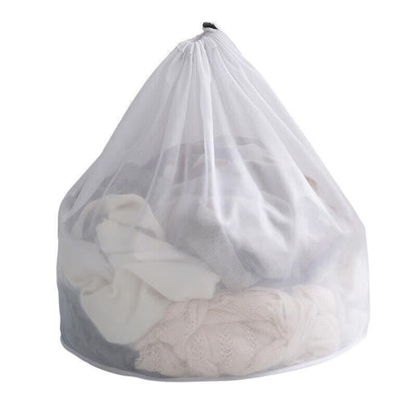 Drawstring Laundry Wash Bag Fine or Coarse Mesh Lingerie Delicate Clothes L - Coarse Mesh L